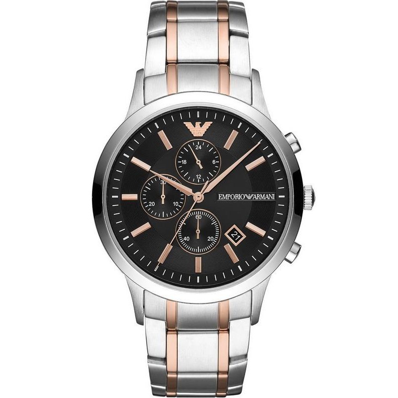 armani watch men's rose gold