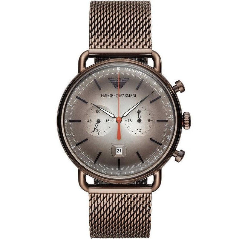 Men's Emporio Armani Watch Aviator AR11169 Chronograph - Crivelli Shopping