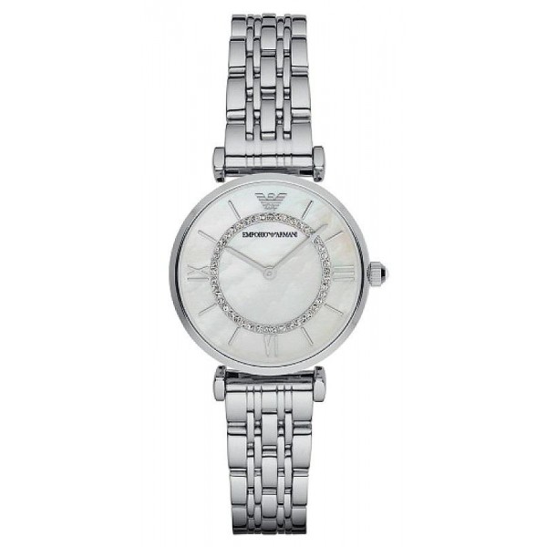 Women's Emporio Armani Watch Gianni T-Bar AR1908 Mother of Pearl Buy Women's Emporio Armani Watch Gianni T-Bar AR1908 Mother of Pearl