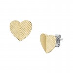 Image de Boucles dOreilles en Acier pour Femme - Fossil Harlow - JF04654710 - Cœur