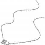 Collier Fossil Sterling Silver femme JFS00624040 Cadenas Image du Collier Fossil Sterling Silver femme JFS00624040 Cadenas