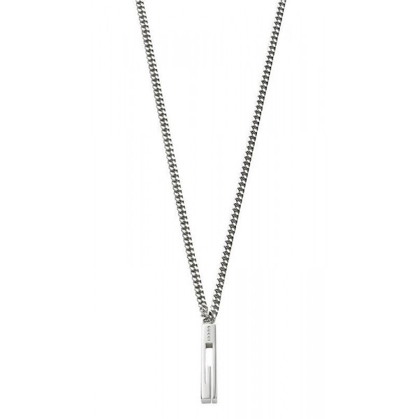 Men's Gucci Necklace Silver YBB22505500100U - Crivelli Shopping