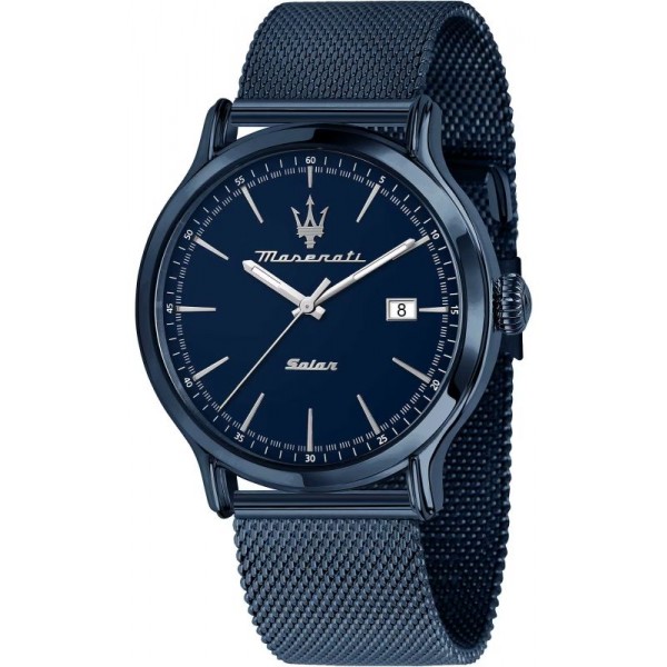 Buy Maserati Mens Watch Epoca Solar Blue R8853149001