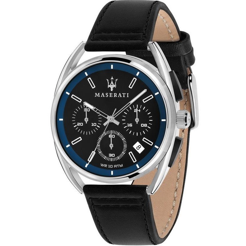Maserati Epoca Quartz Watch, Black, 42 mm, Mineral crystal, R887361801 -  Iguana Sell