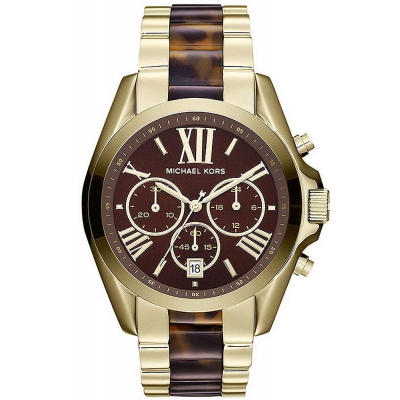 Michael Kors MK6270 Bradshaw Burgundy Red Chronograph Wrist Watch For Women  