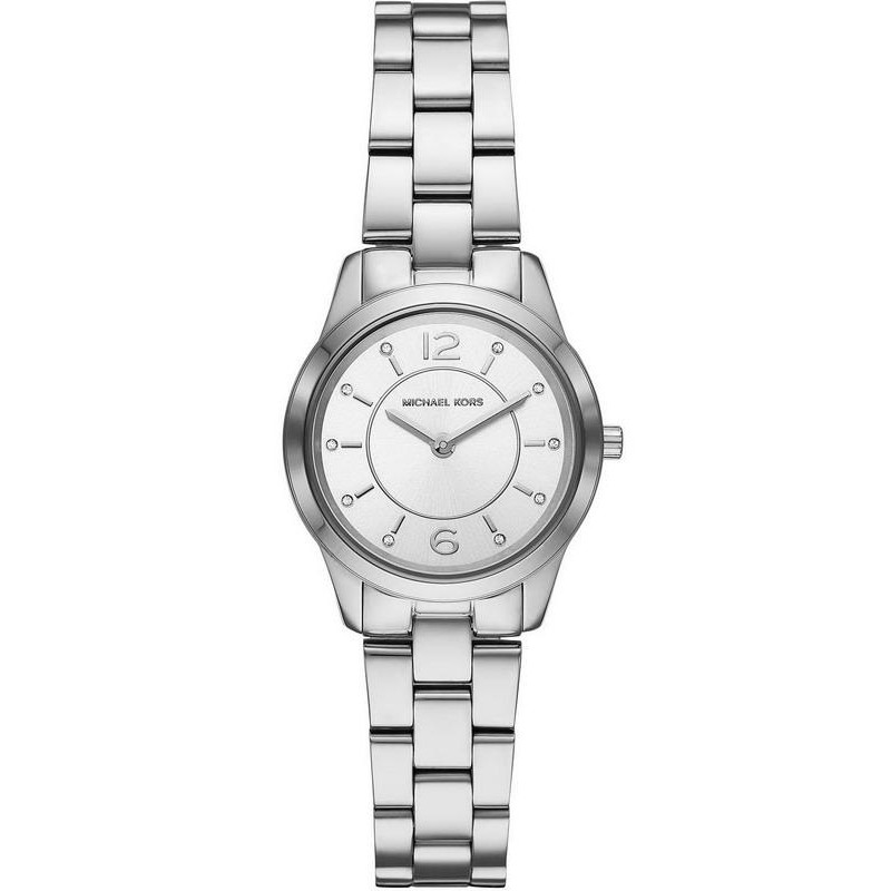 Amazon.com: Michael Kors Runway Reloj de cuarzo analógico para mujer con  correa de acero inoxidable, color plateado, 13,5 (Modelo: MK6610) : Ropa,  Zapatos y Joyería