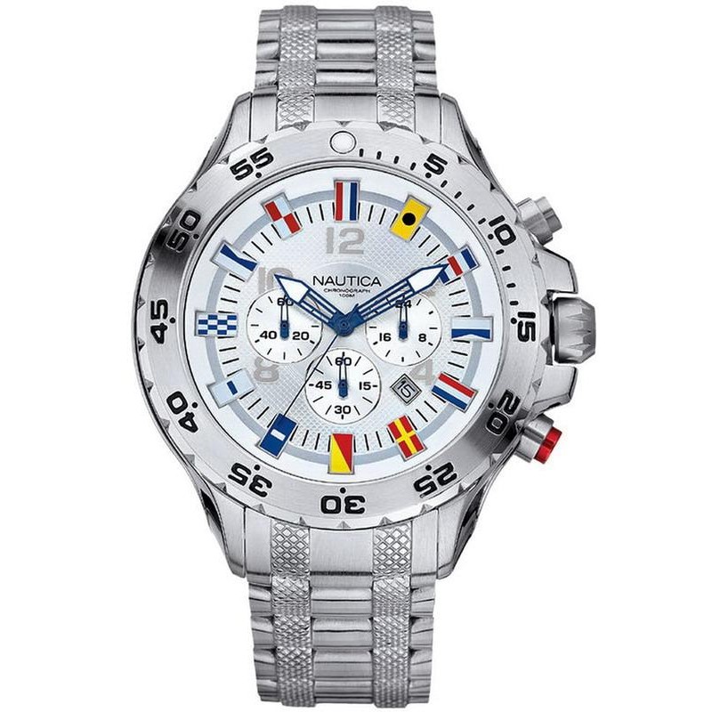 Men's nautica chronograph discount watch