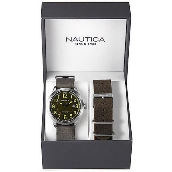 Kaufen Sie Nautica Herrenuhr NCC 01 Date Box Set NAI12525G