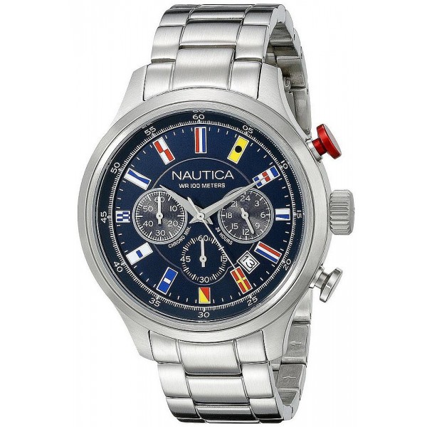 Nautica Мужские Часы NCT 16 Flag NAI17516G Хронограф Купить Nautica Мужские Часы NCT 16 Flag NAI17516G Хронограф