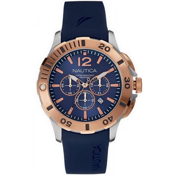 Купить Nautica Мужские Часы BFD 101 Dive Style NAI19506G Хронограф