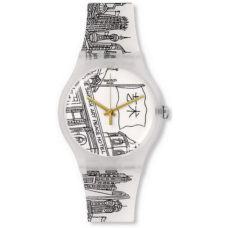 Amazon.com: Swatch COME IN PEACE ! Unisex Watch (Model: SB01B125) :  Clothing, Shoes & Jewelry